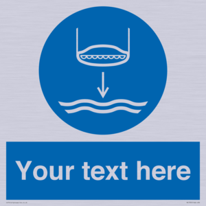 Custom Lower lifeboat to the water in launch sequence